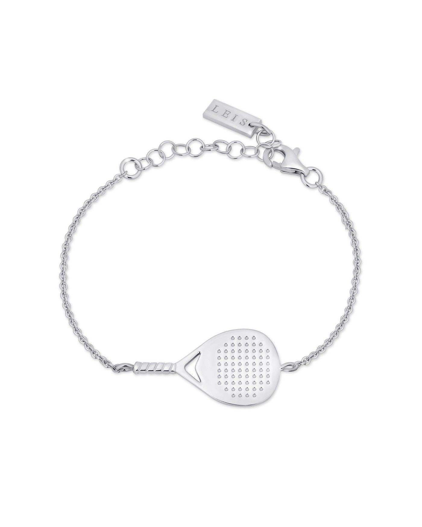 Bracciale Bandeja X3 unisex in argento rodiato  - 2