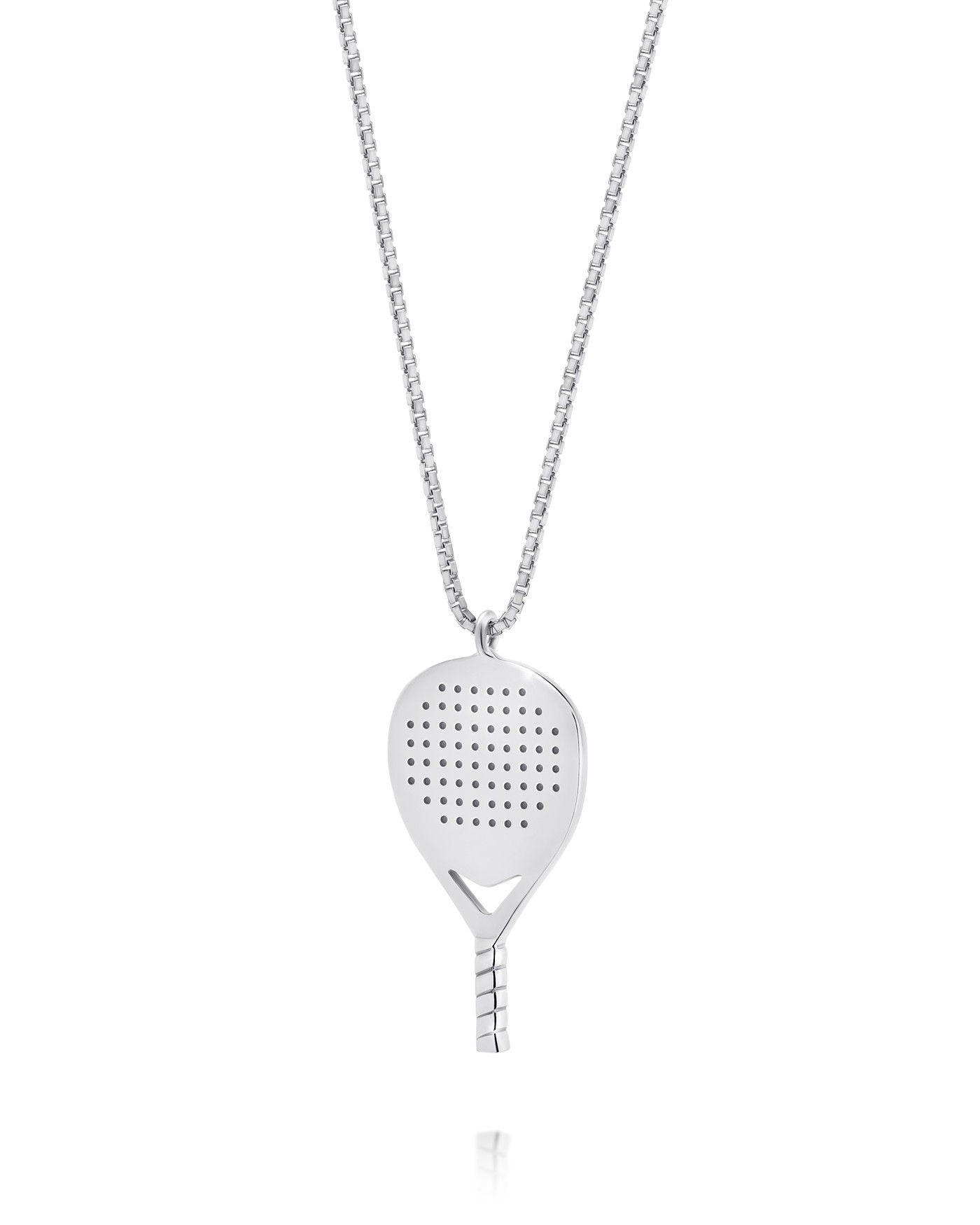 Women's silver padel X3 necklace  - 2