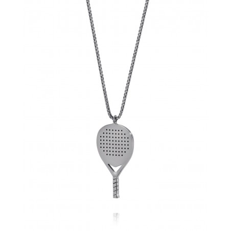 Men's dark silver Padel X3 necklace  - 2