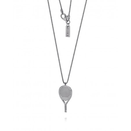 Collana Padel X3 da uomo in argento scuro  - 3