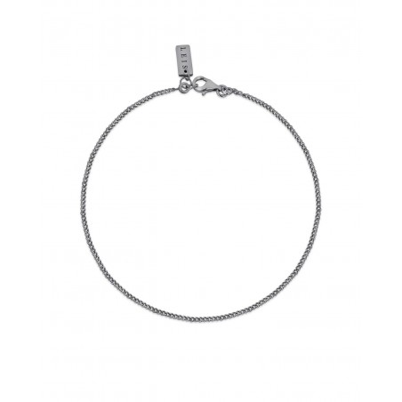 Men's dark silver Minimal bracelet  - 2