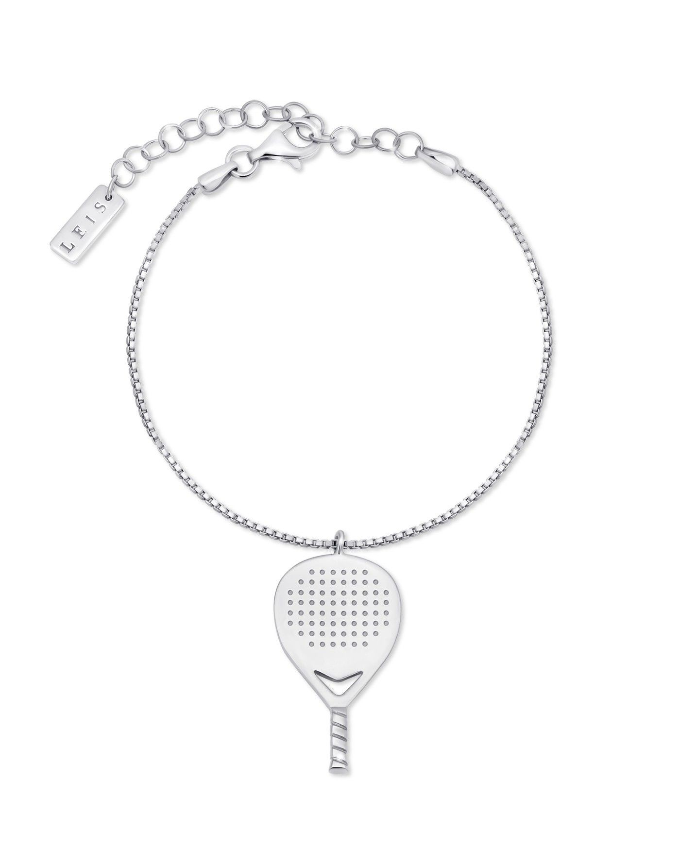 Srebrna damska bransoletka padel X3  - 2
