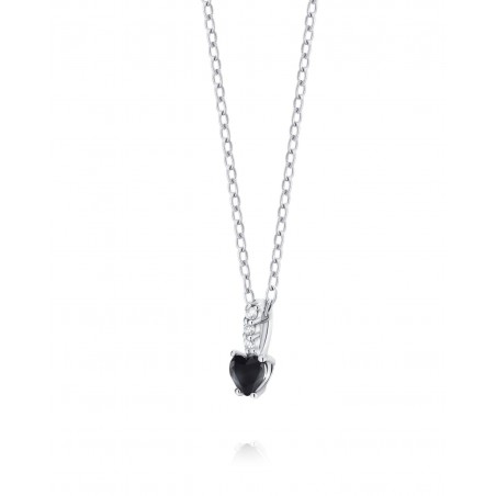 Necklace Raffinata with black heart  - 3