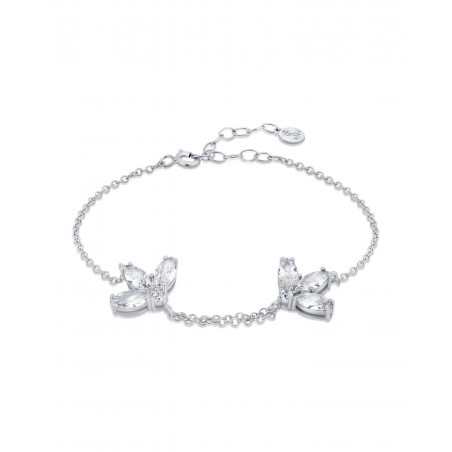 Bracciale Fiore con zirconi bianchi  - 2