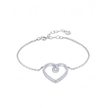 White heart bracelet Eterna  - 2