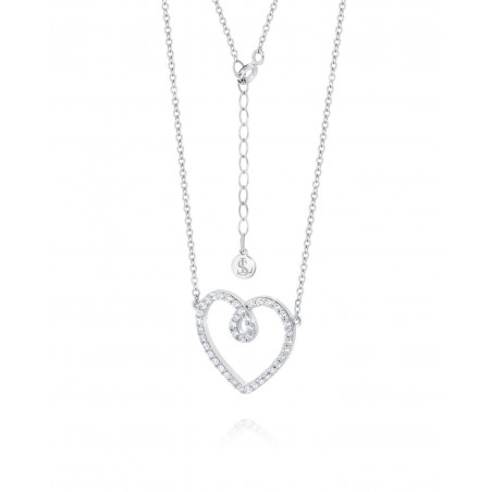 Necklace Eterna White Heart  - 2