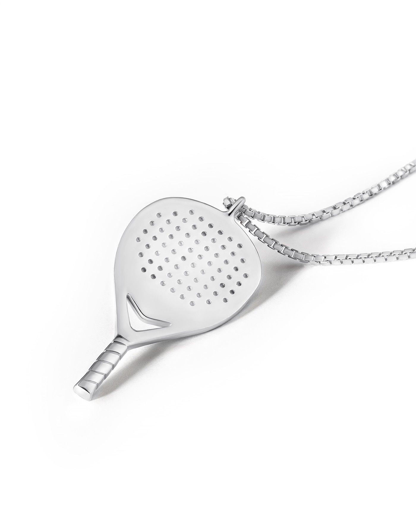 Srebrna damska bransoletka padel X3  - 3