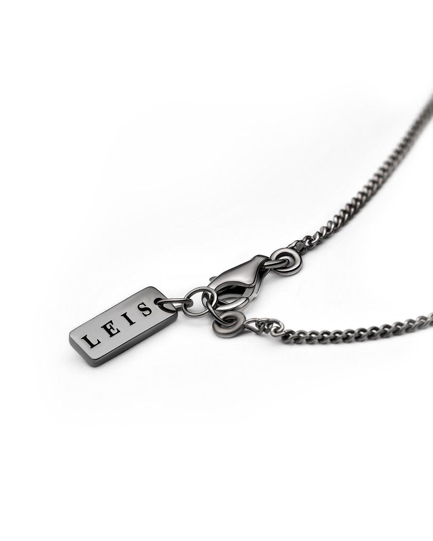 Men's dark silver Minimal bracelet  - 3