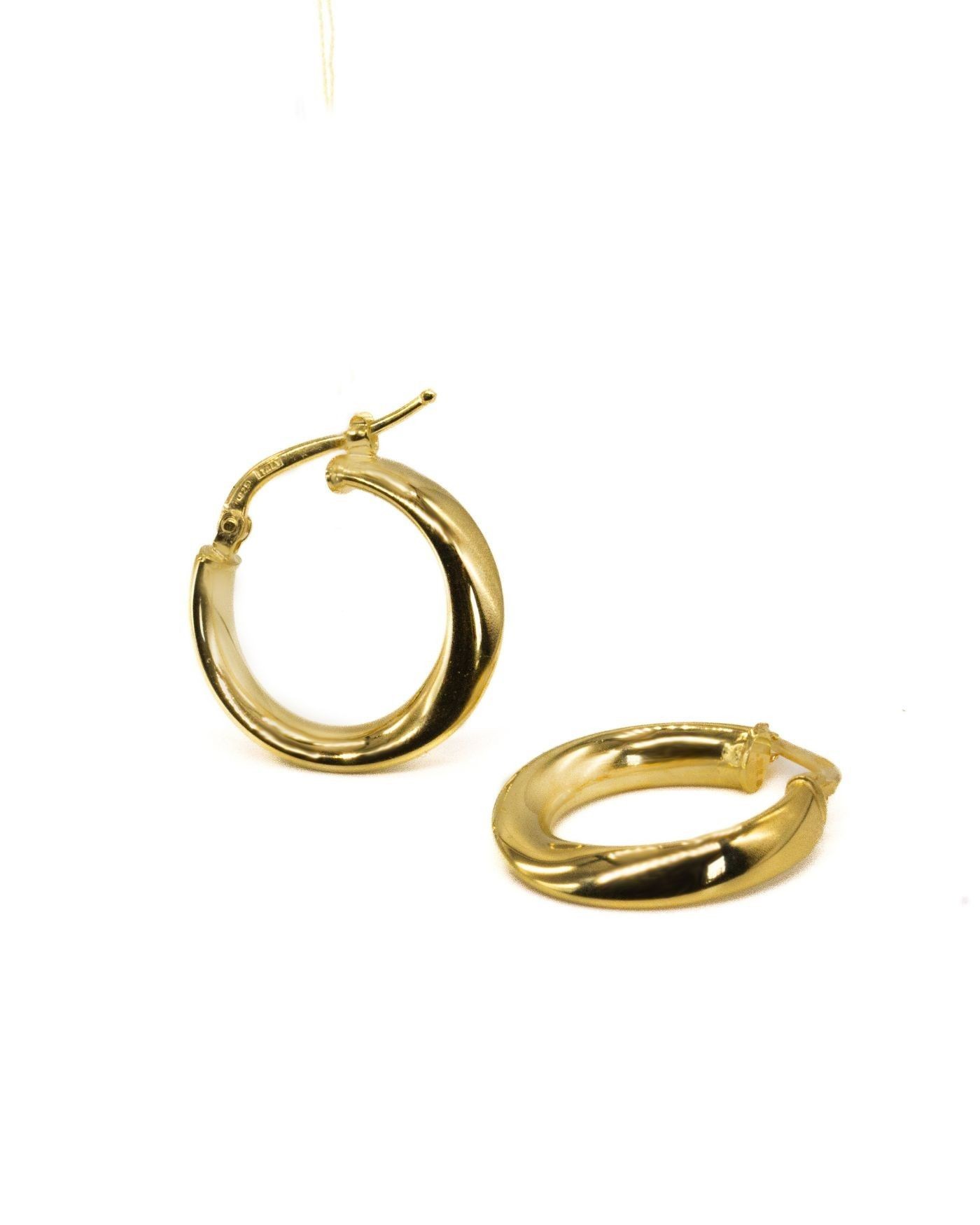 Gold-gilded round earrings Dolce Vita  - 3