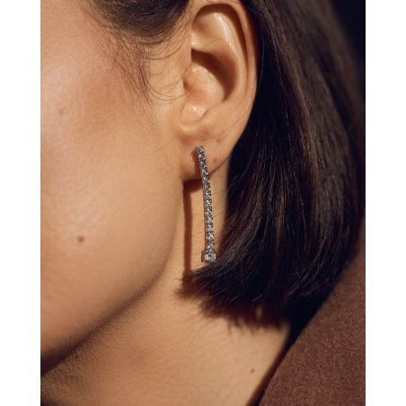 SREBRNE KOLCZYKI TENNIS  - 2