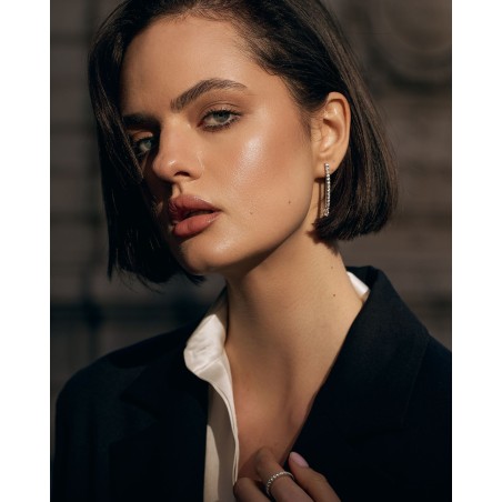 SREBRNE KOLCZYKI TENNIS  - 3