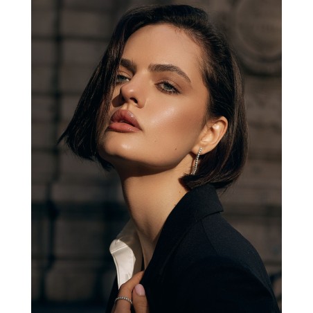 SREBRNE KOLCZYKI TENNIS  - 1