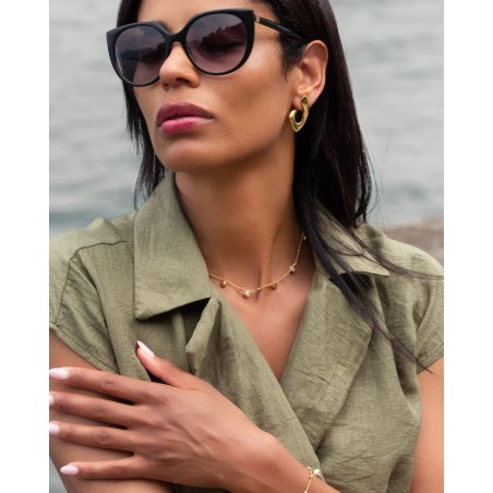 Electroforming Shape Earrings 18k gold-gilded  - 3