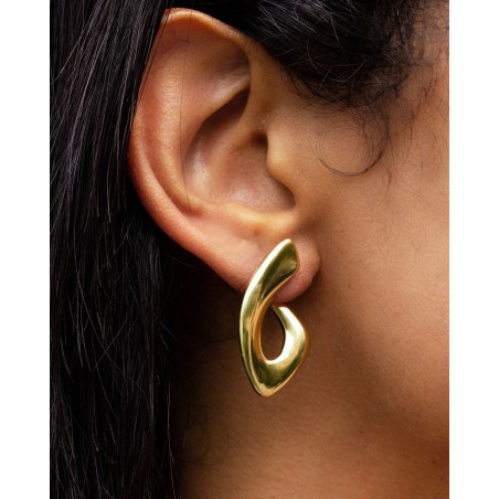 Electroforming Shape Earrings 18k gold-gilded  - 2