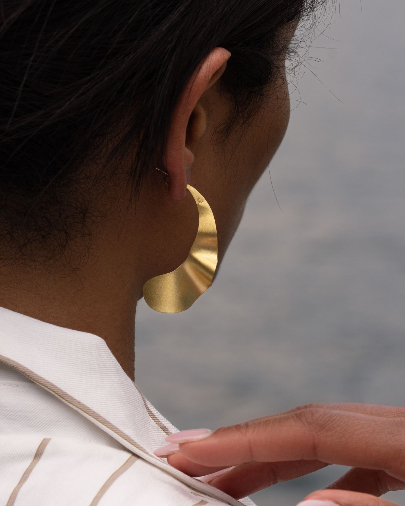 copy of Satinata a mano collana Lumina doratura 18k  - 3