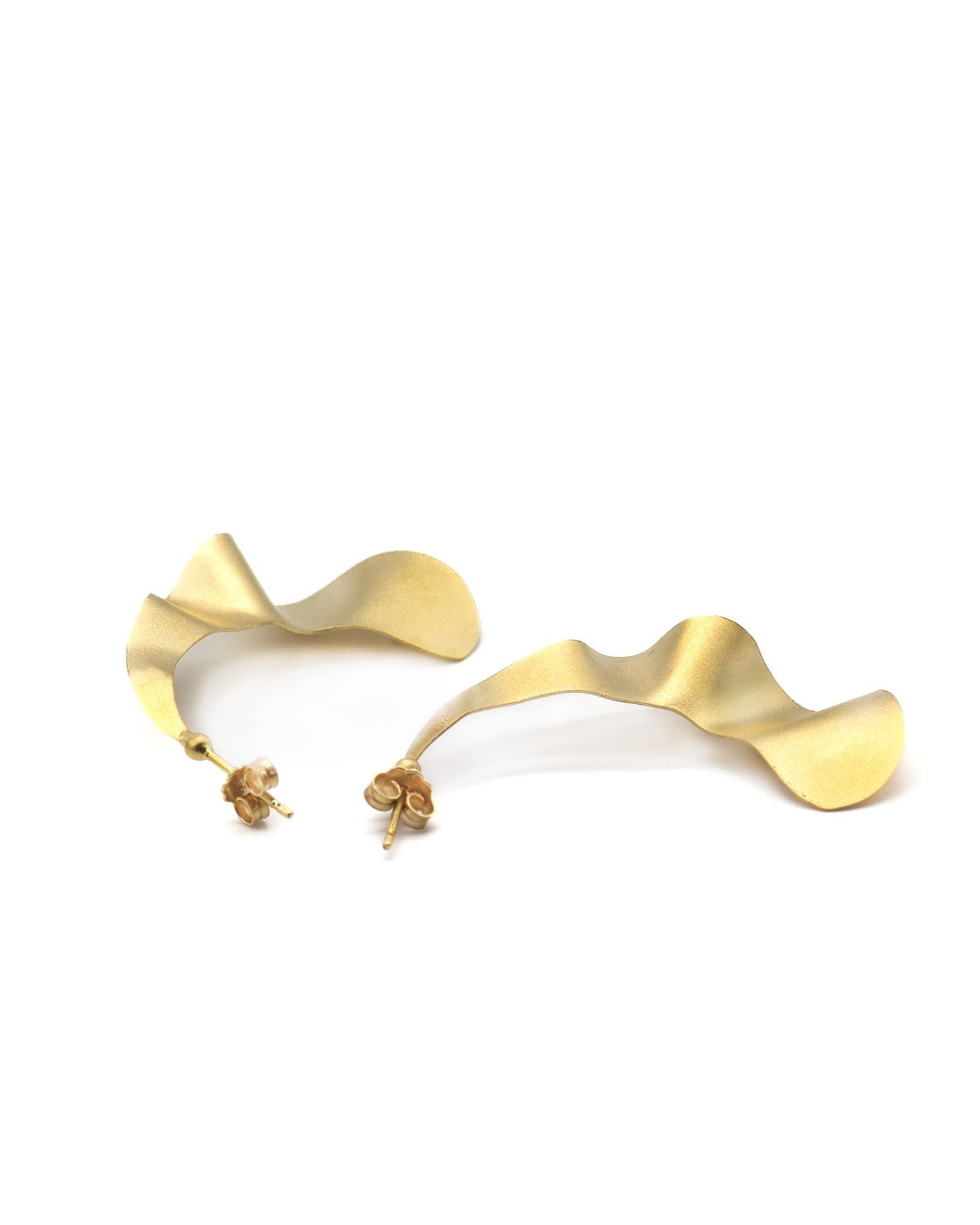 18k gold-gilded handsatinated Lumina necklace  - 1