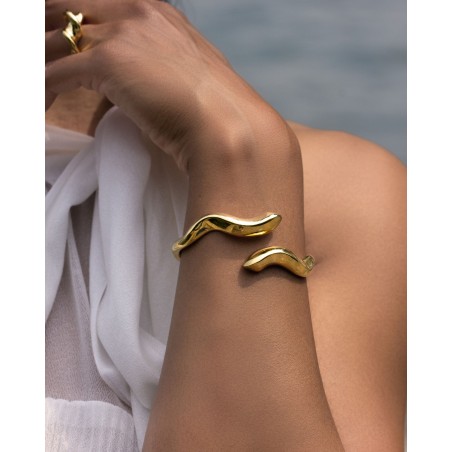 Electroformed 18K gold-gilded Onde Bracelet  - 3
