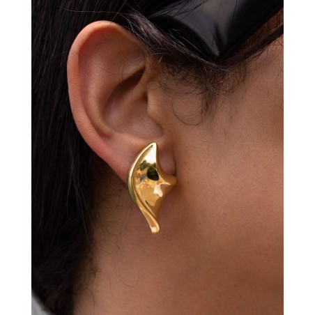 Electroformed 18K gold-gilded Onde Earrings  - 2