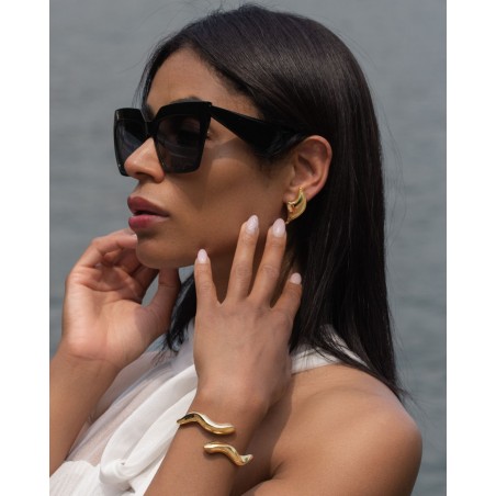 Electroformed 18K gold-gilded Onde Earrings  - 3