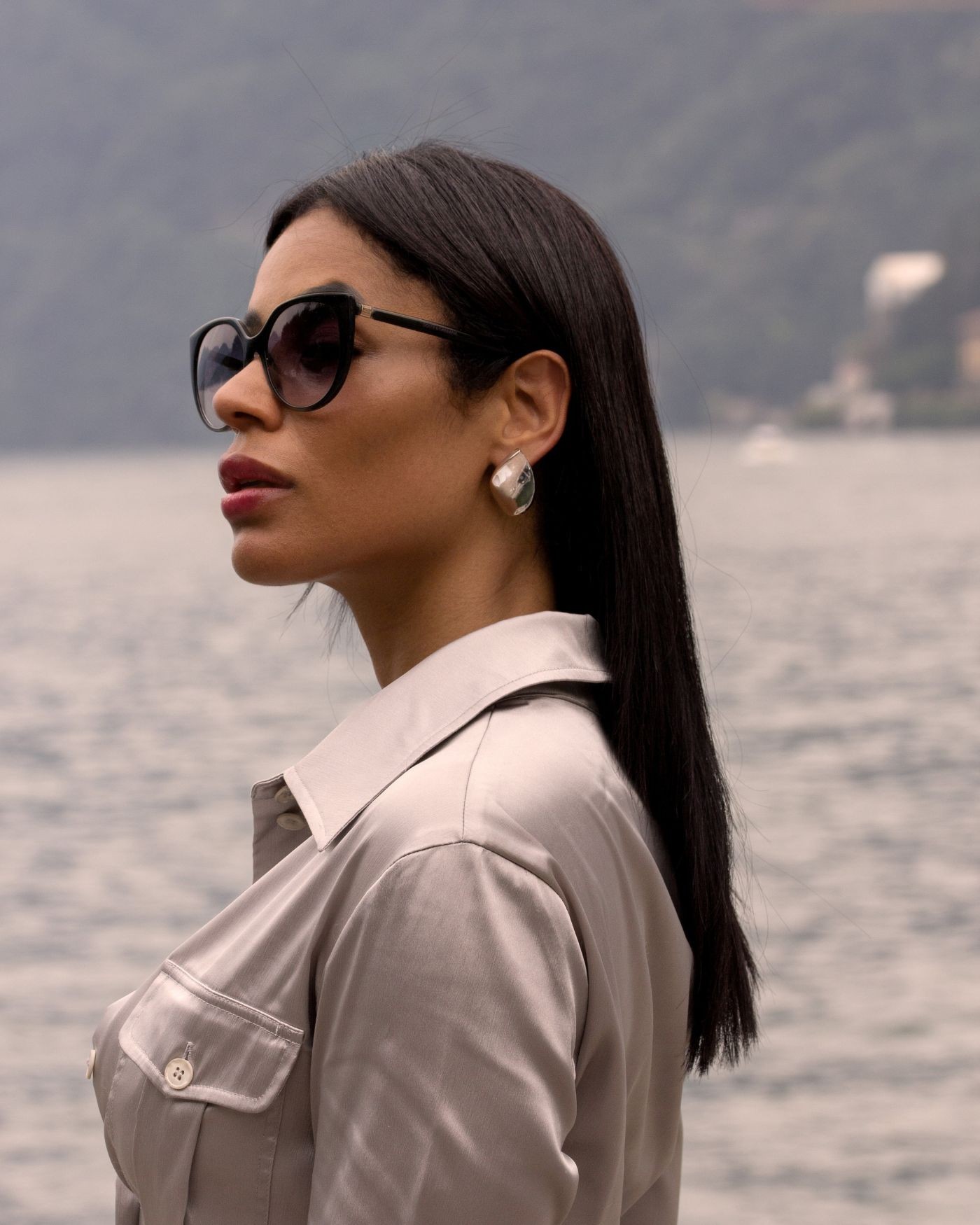 Electroformed rhodium-plated Pura Earrings  - 4