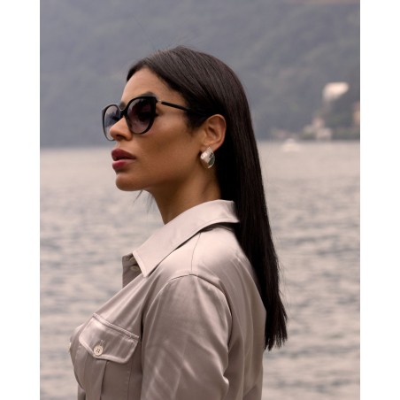 Electroformed rhodium-plated Pura Earrings  - 4