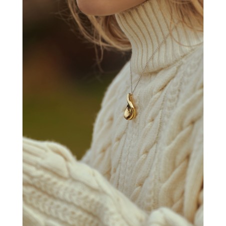 Electroformed rhodium-plated and 18K gold-gilded Pura Necklace  - 4