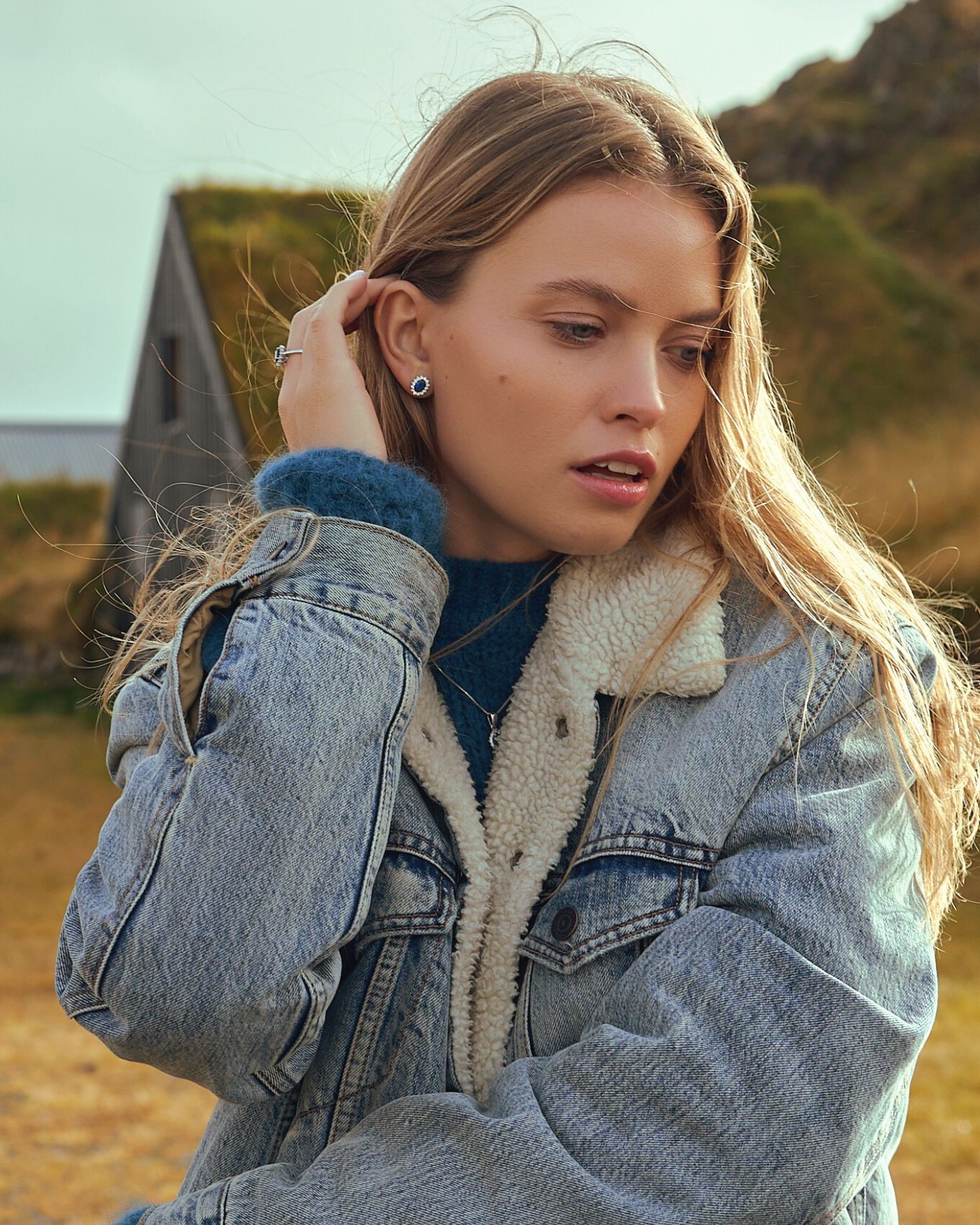 Kate Ohrringe aus rhodiniertem Sterlingsilber mit Saphir-Zirkonias  - 4 Kate Ohrringe aus rhodiniertem Sterlingsilber mit Saphir-Zirkonias  - 4