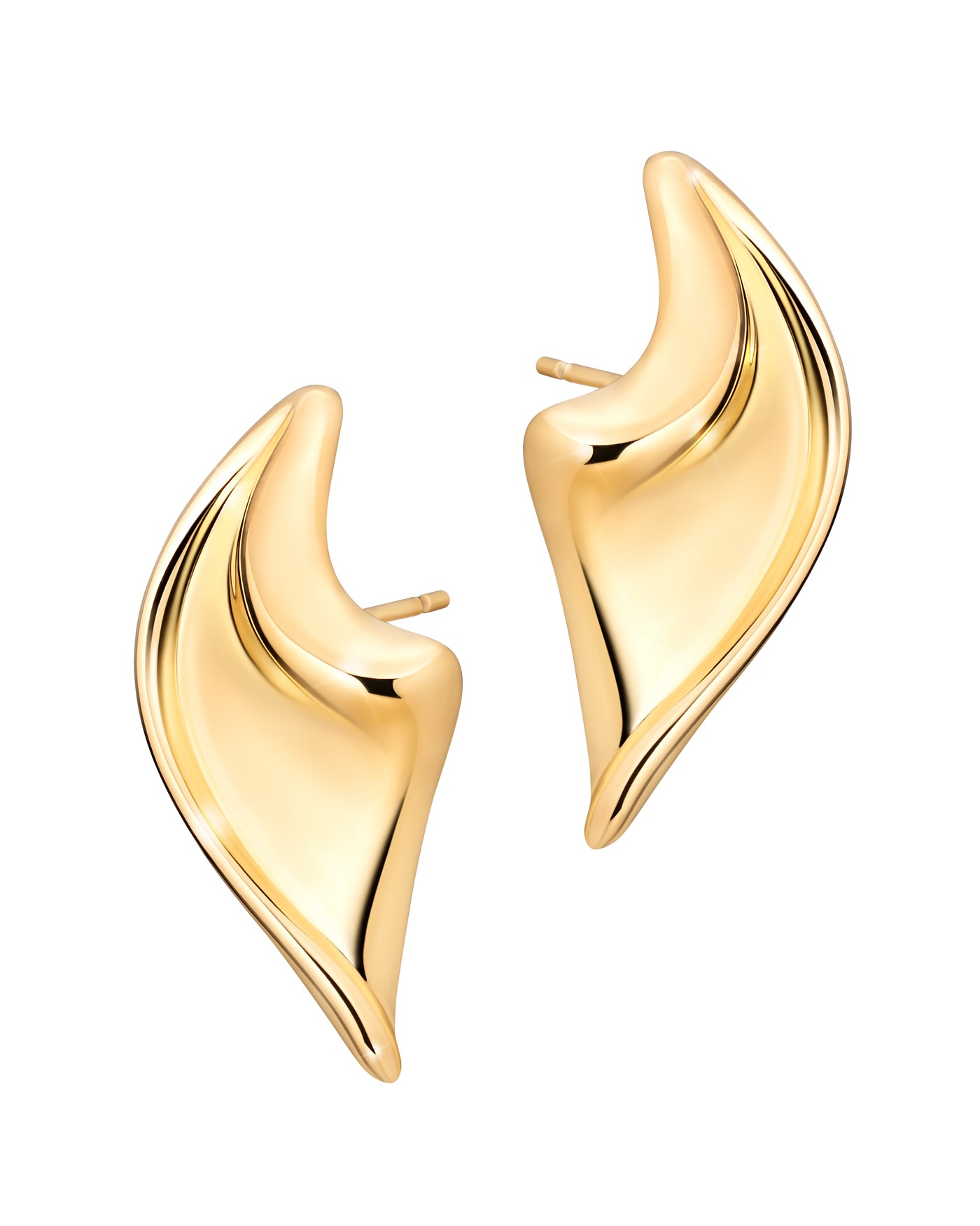 Electroformed 18K gold-gilded Onde Earrings  - 2