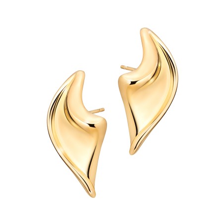 Electroformed 18K gold-gilded Onde Earrings  - 2