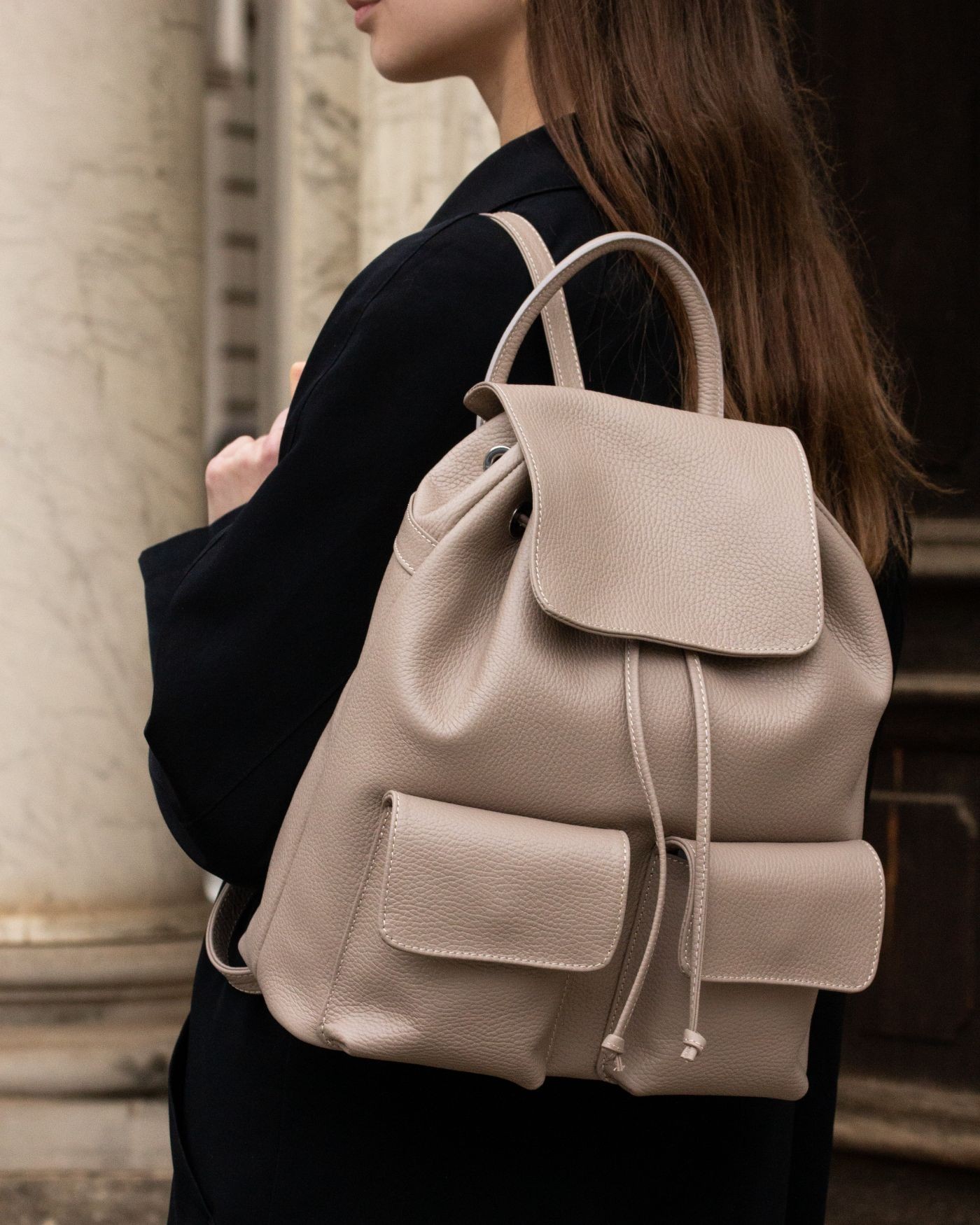 copy of Nude leather Shopper Bag  - 1