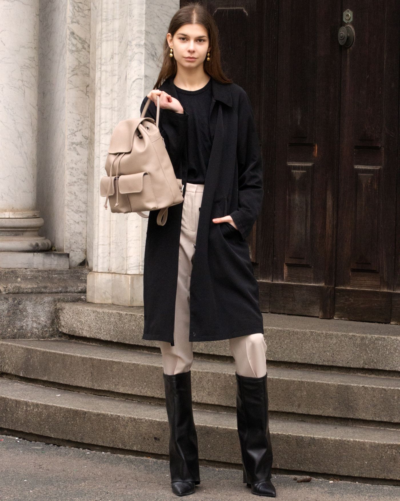 copy of Nude leather Shopper Bag  - 5