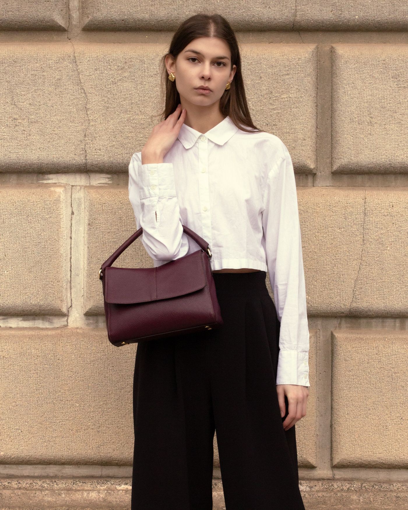 Burgundy Love Bag  - 5