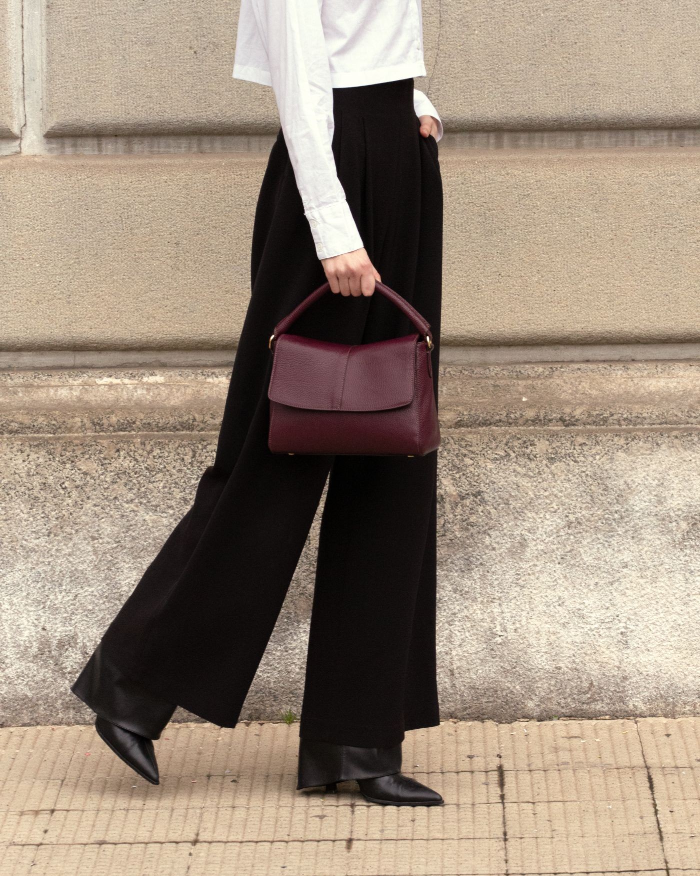 Burgundy Love Bag  - 4