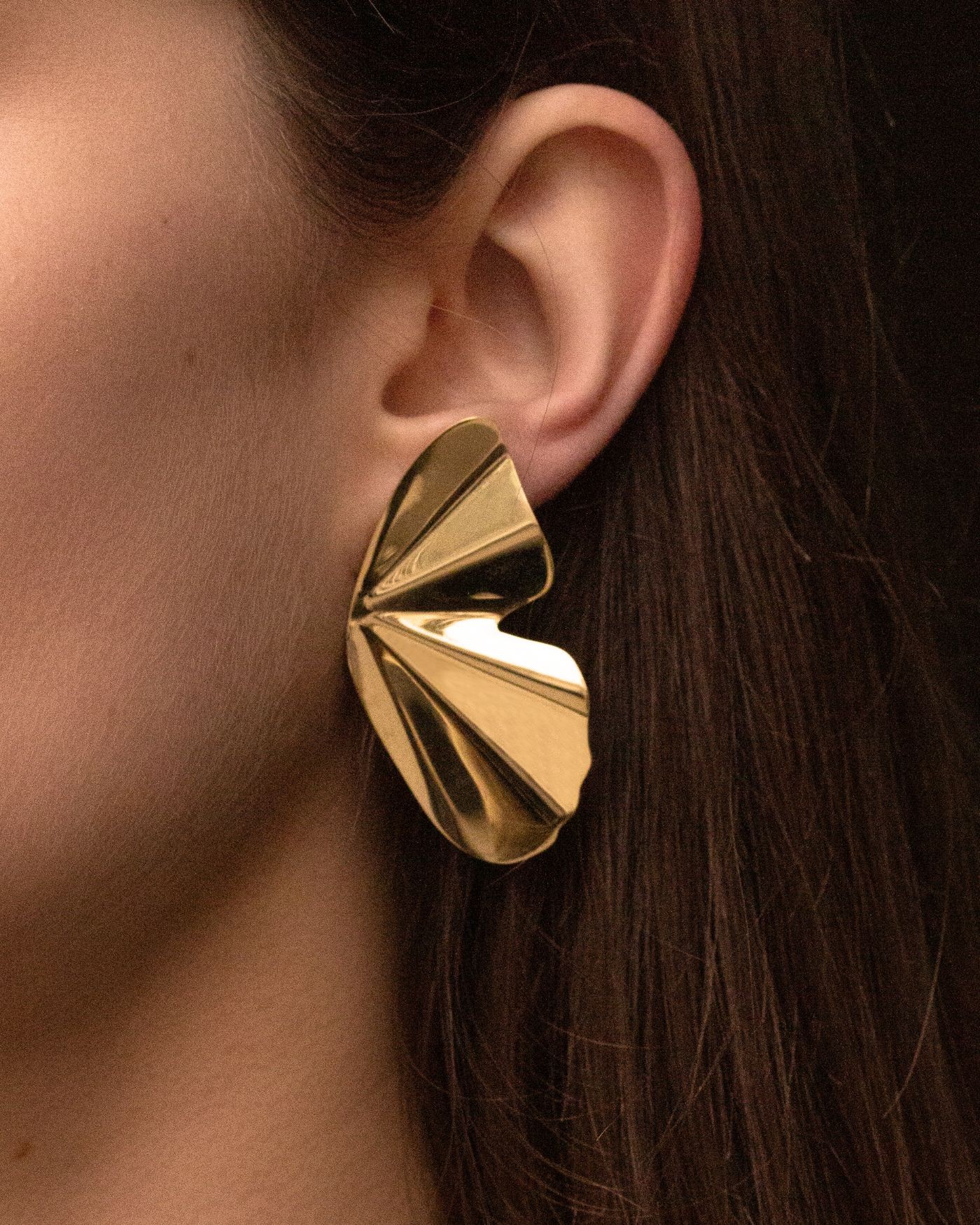 18K gold-gilded Vita Earrings  - 4