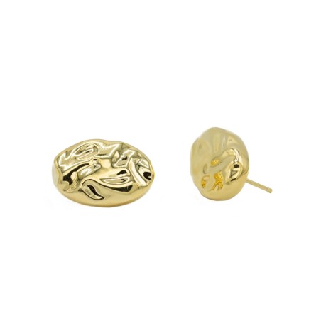 Orecchini Dune doratura in oro giallo 18k  - 1