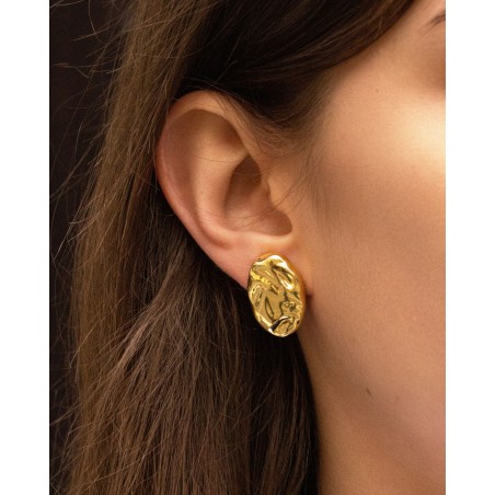Orecchini Dune doratura in oro giallo 18k  - 2