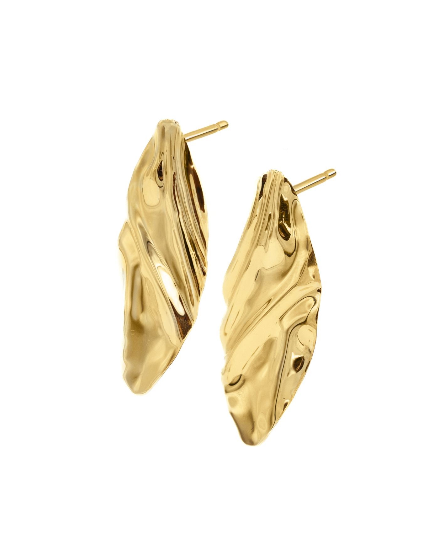 18K gold-gilded Gobi Earrings  - 1
