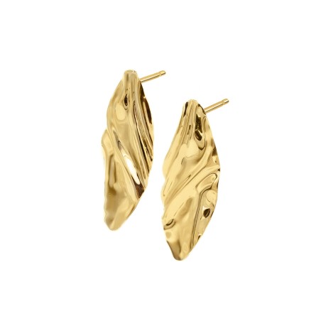 18K gold-gilded Gobi Earrings  - 1