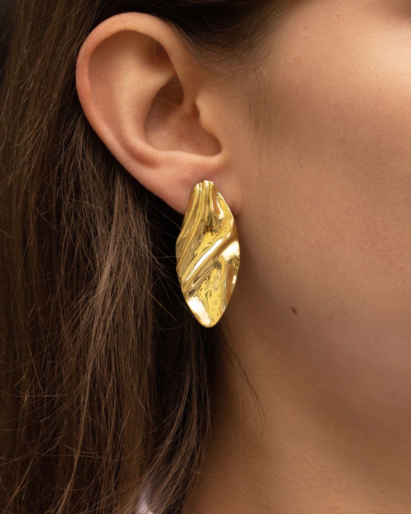 18K gold-gilded Gobi Earrings  - 2