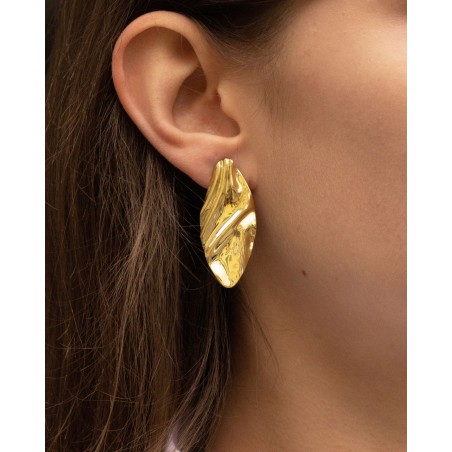 Orecchini Gobi doratura in oro giallo 18k  - 2