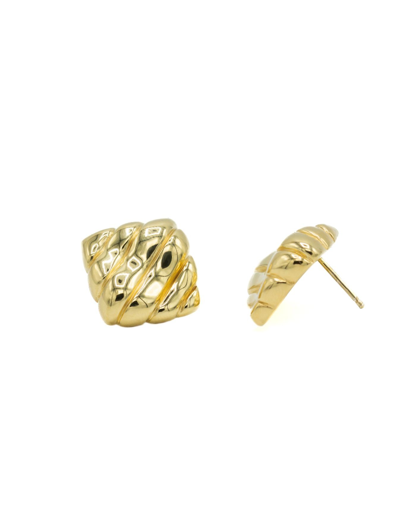18K gold-gilded Sahara Earrings  - 1