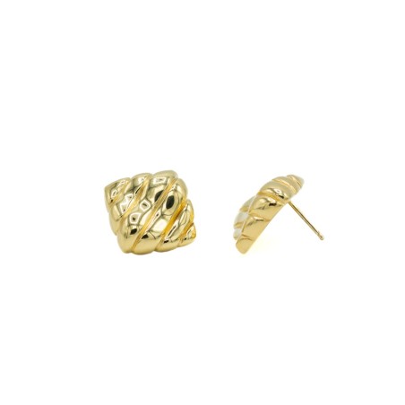 Orecchini Sahara doratura in oro giallo 18k  - 1