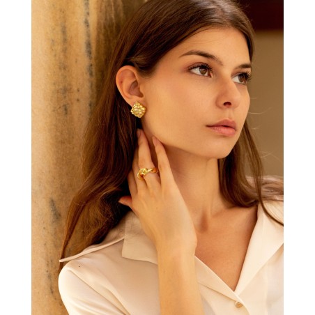 Electroformed 18K gold-gilded Onde Ring  - 5