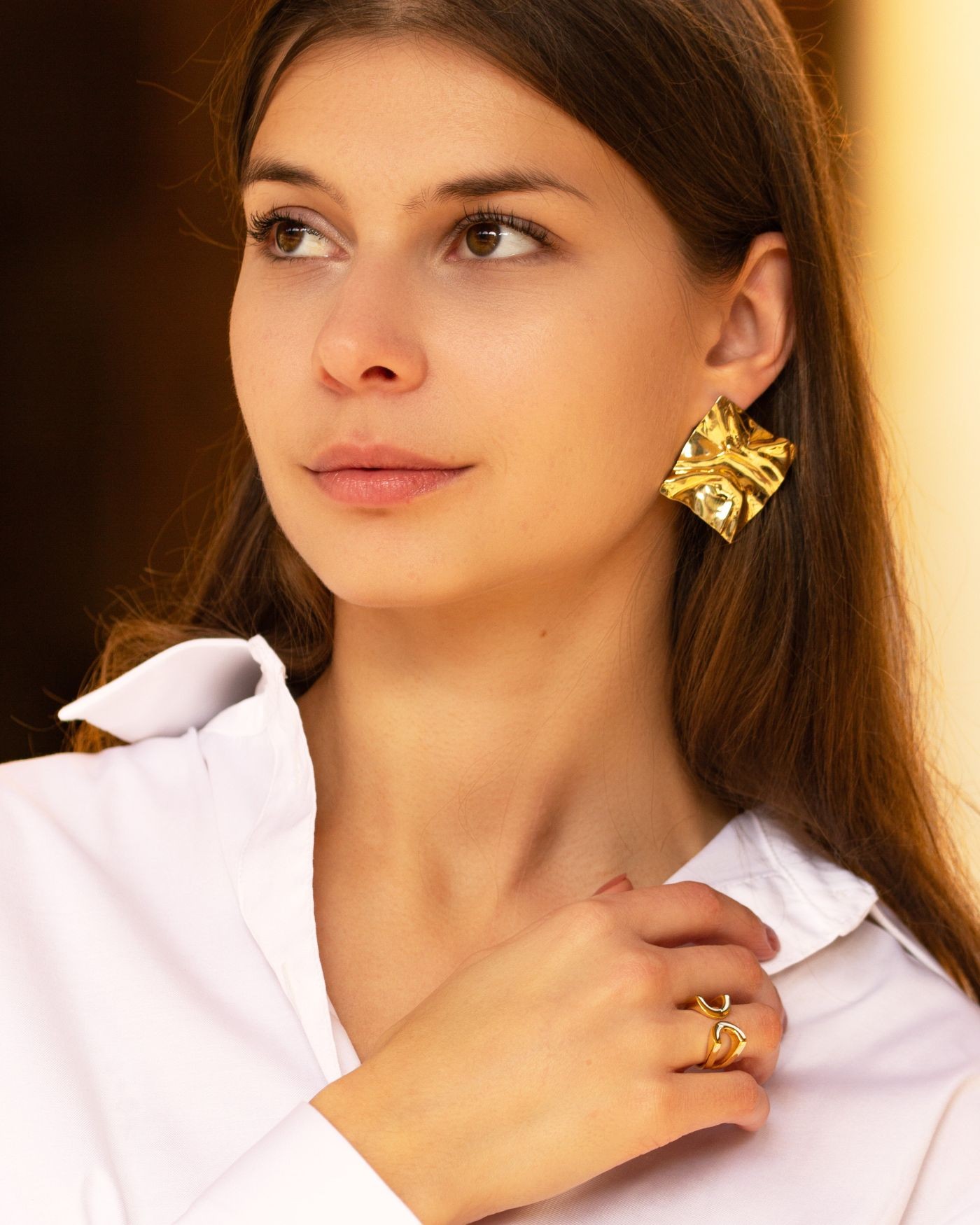 Orecchini Oasi con doratura in oro 18k  - 1