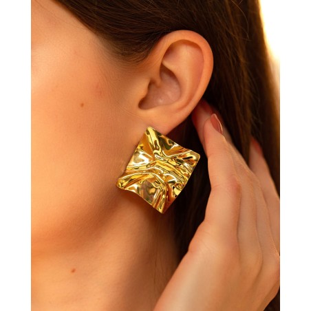 Oasi earrings 18k gold-gilded  - 2
