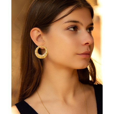 Aurora earrings 18k gold-gilded  - 1