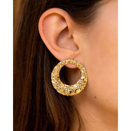 Aurora earrings 18k gold-gilded  - 3