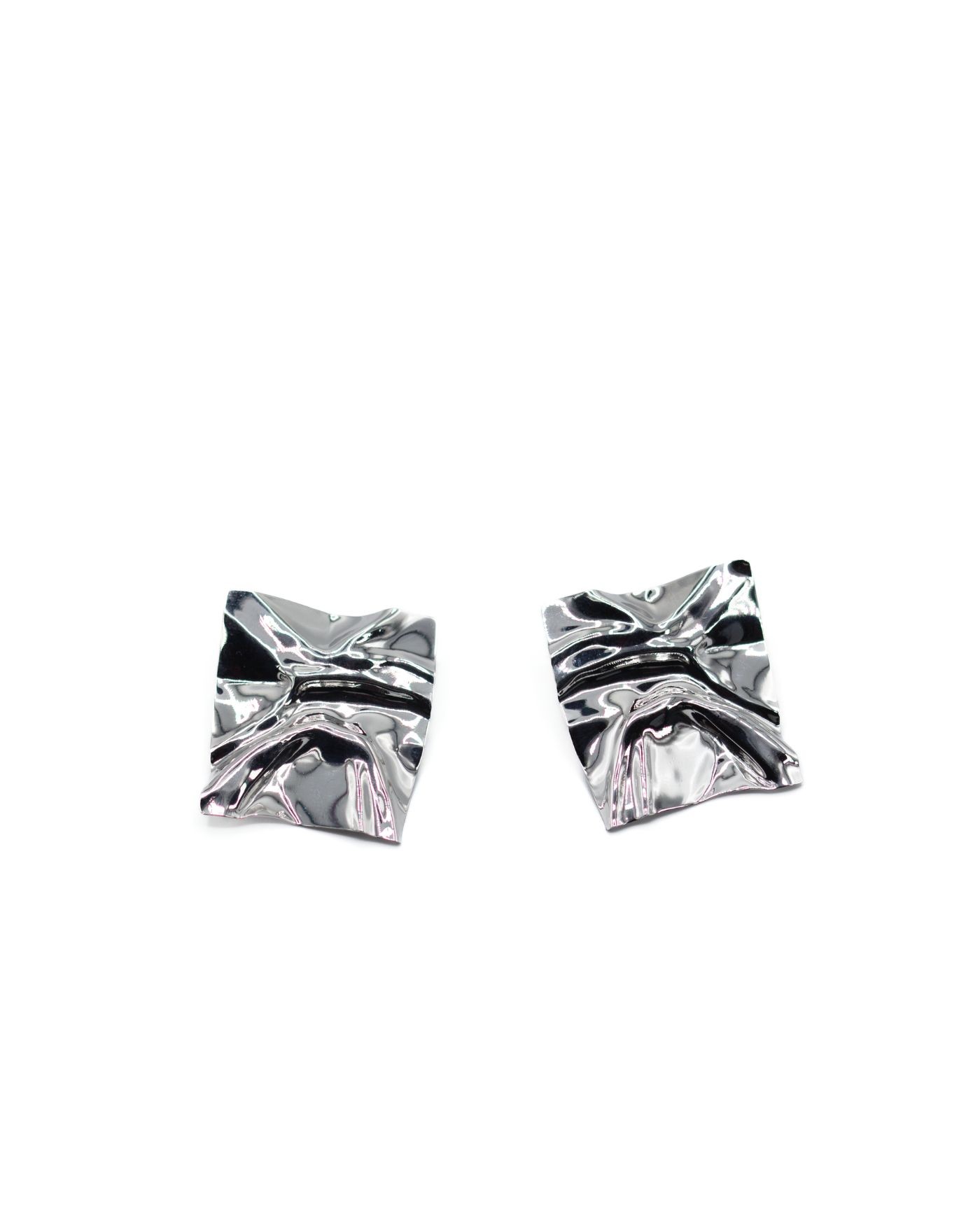 Oasi earrings rhodium-plated  - 2