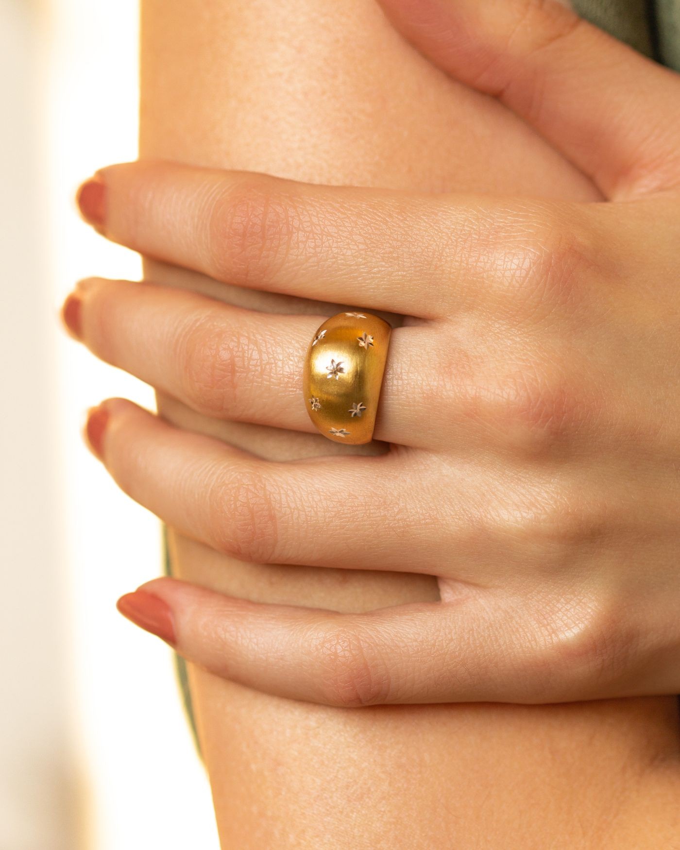 Anello Stellare doratura 18K  - 4