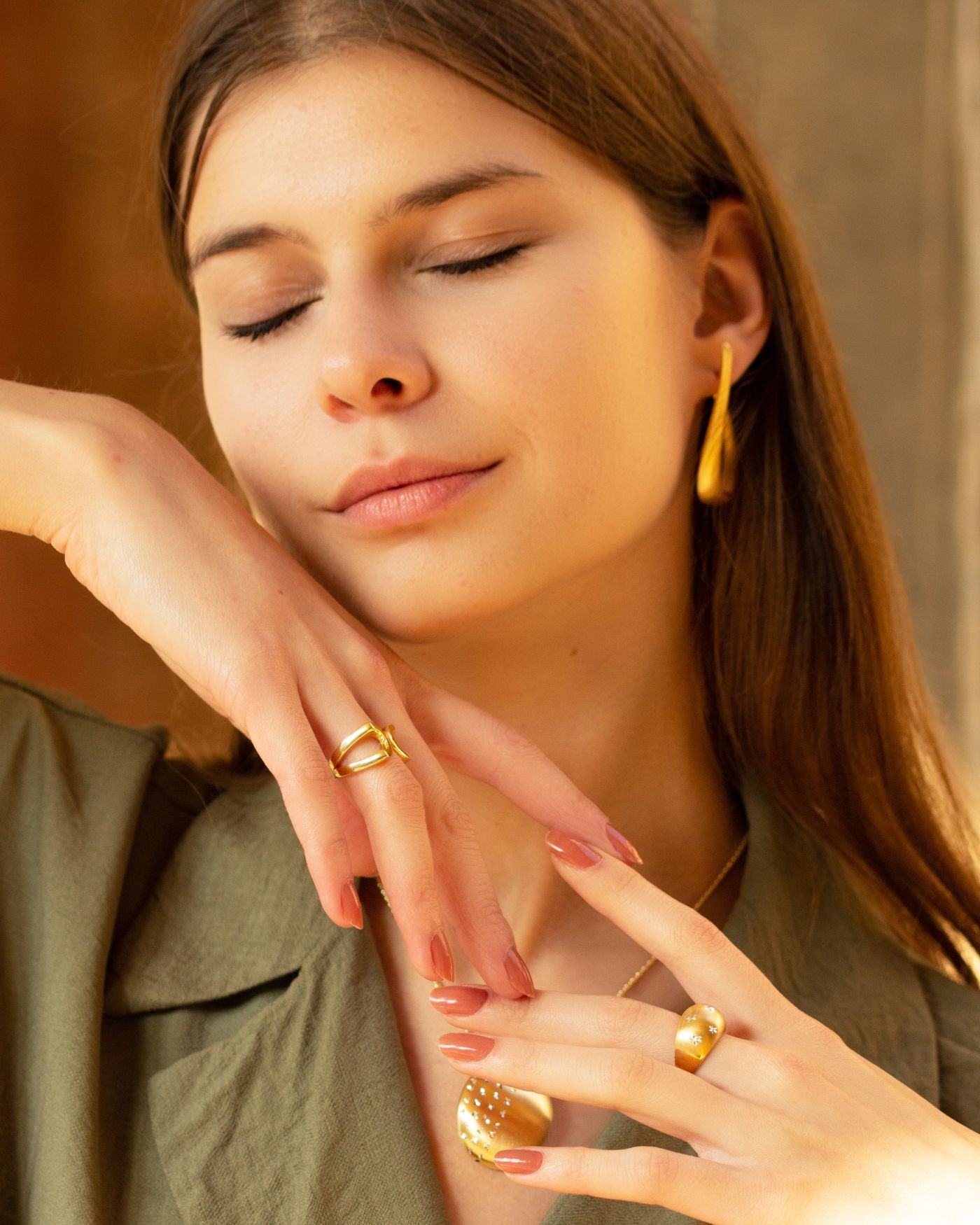 Stellare ring 18k gold-gilded  - 1